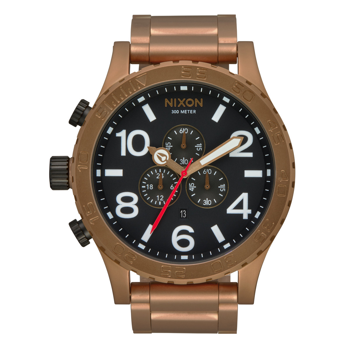 NIXON 51-30 CHRONO BRONZE/BLACK TimeCenter Wrist Watches