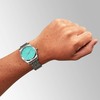 NIXON TIME TELLER SILVER/TURQUOISE