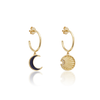 JCOU SUN AND MOON EARRING