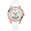 Tx Perpetual Weekly Calendar White Leather Strap