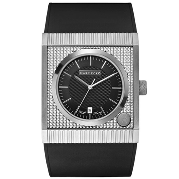 Marc Ecko THE TREASURY Black Silicon Strap