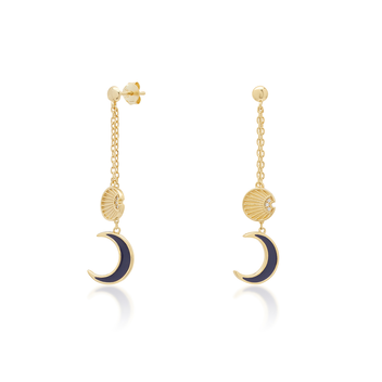 JCOU SUN AND MOON EARRING