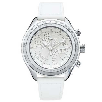 Tx Pilot White Leather Strap