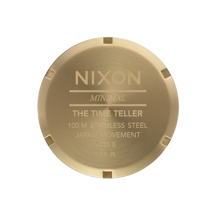 NIXON TIME TELLER YELLOW GOLD/BLACK/RED