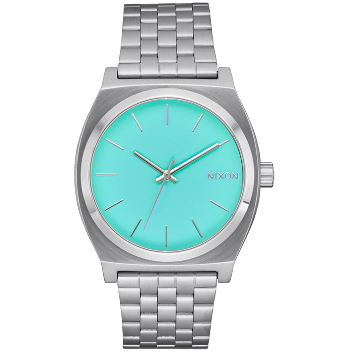 NIXON TIME TELLER SILVER/TURQUOISE