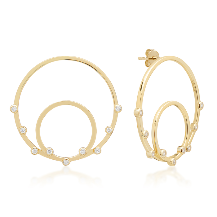 JCOU ROUND MINIMAL EARRING